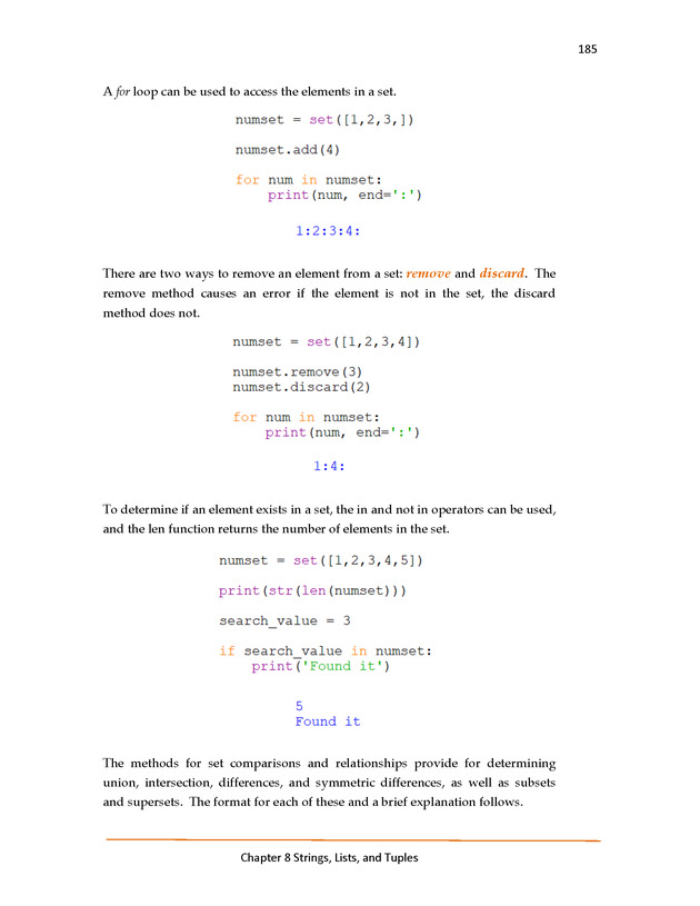 Introduction to Python Programming: Starting Out with IDLE - Strings, Lists, Dictionaries, and Sets 25